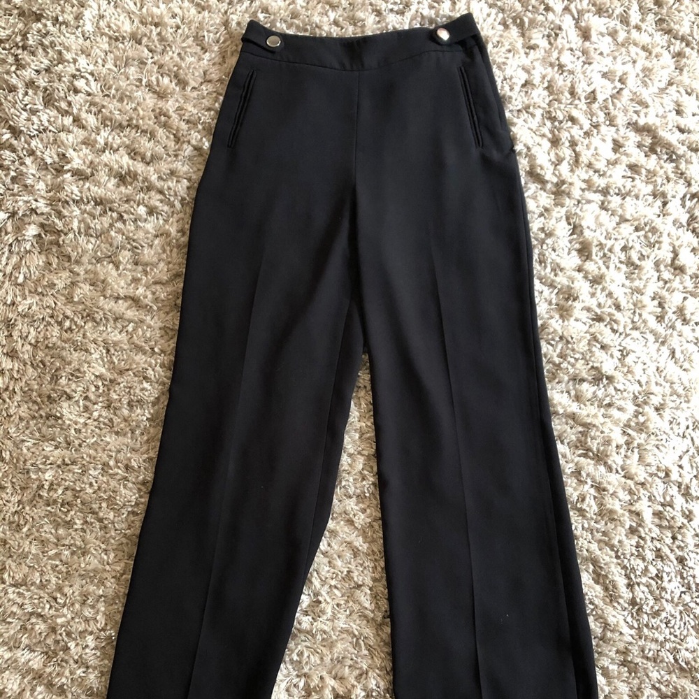 Black H&M wide leg dress pants